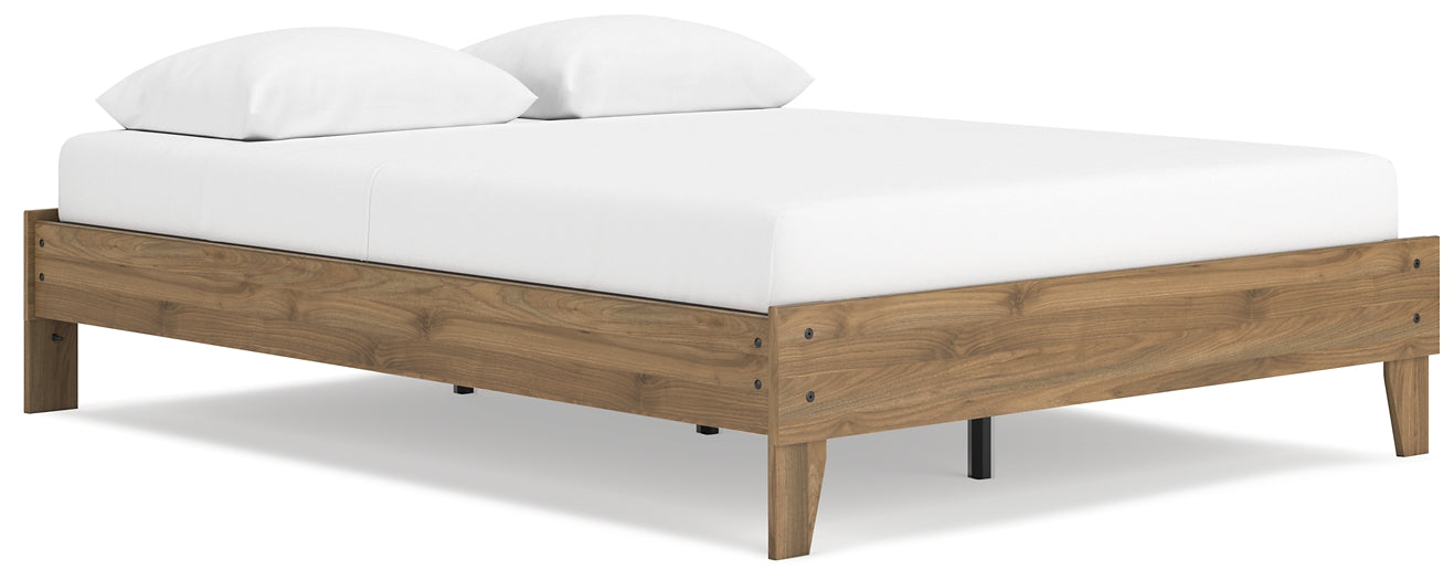 Deanlow Queen Platform Bed with 2 Nightstands