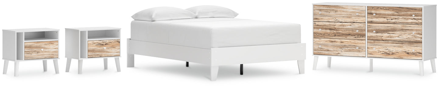 Piperton Full Platform Bed with Dresser and 2 Nightstands