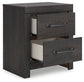 Hollivern Twin Panel Storage Bed with Mirrored Dresser and Nightstand