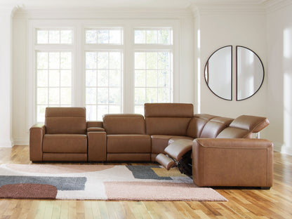 Magic Man 6-Piece Power Reclining Sectional with Console
