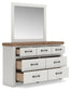 Savonport Twin Panel Bed. Dresser, Mirror and Nightstand