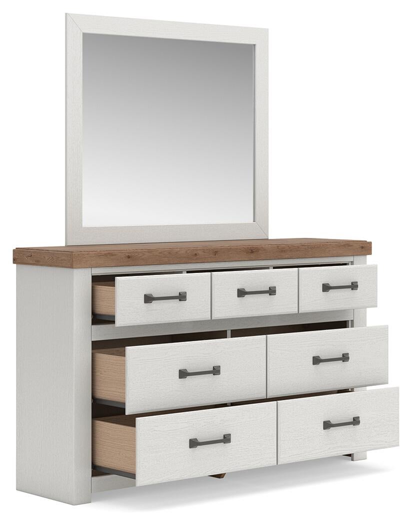 Savonport Twin Panel Bed, Dresser, Mirror, Chest and Nightstand