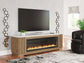 Camdill 80" TV Stand with Electric Fireplace